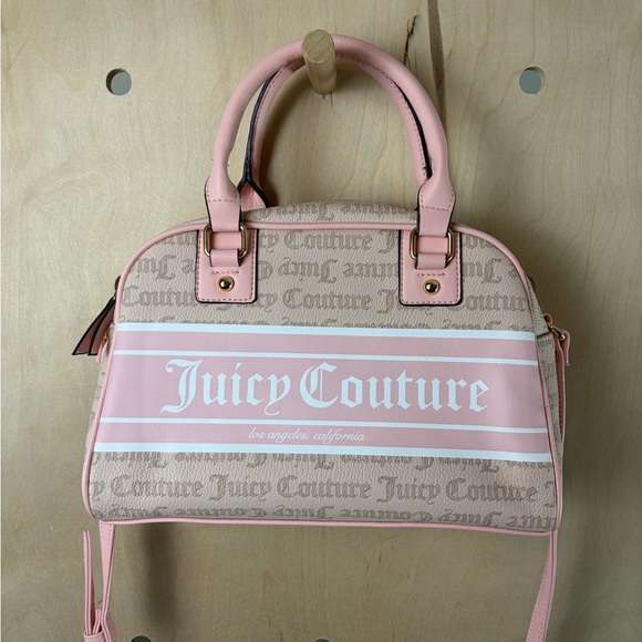 Juicy Couture Handbags - Juicy Couture Sandstone Fashionista Bowler Satchel Pink/Tan
